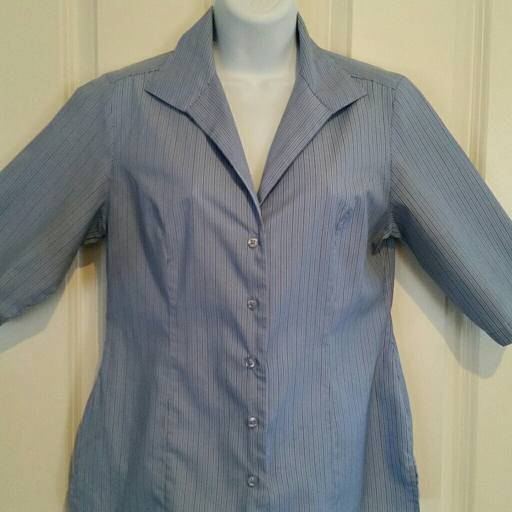 Women's Twinhill Blue Stripe dress shirt